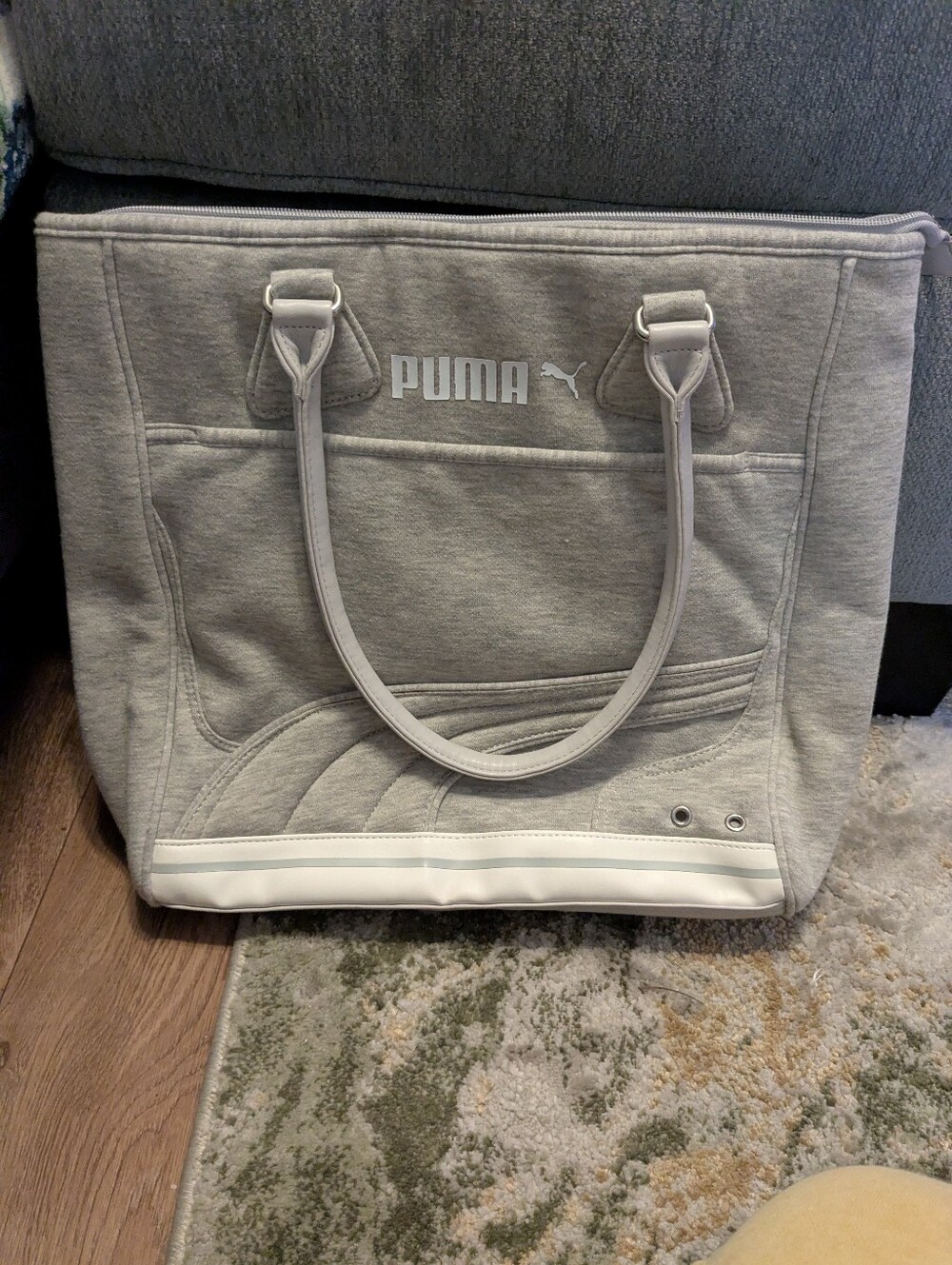 PUMA Women’s Gray Logo Tote Bag